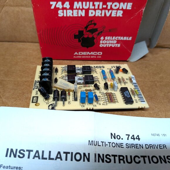 ADEMCO 744 MULTI-TONE SIREN DRIVER - UNUSED OLD STOCK - Picture 3 of 4